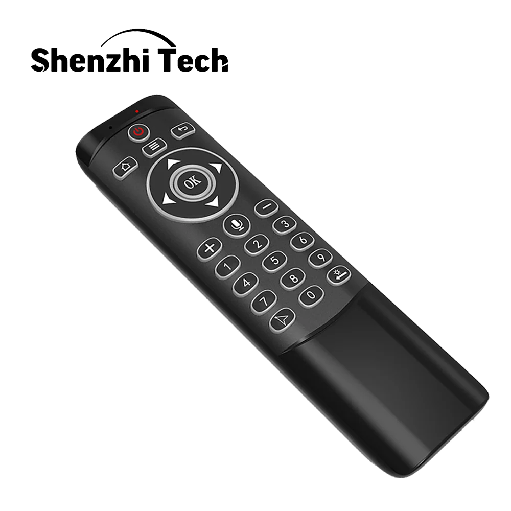 

Smart Voice Remote Control 2.4G/ USB for Android TV Set-Top Box IR Learning Universal Air Mouse with Gyroscope LED Backlight MT1
