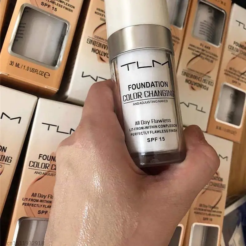 Color changing and adjusting foundation. Tlm foundation color changing -тональный крем 30 м. Тлм тональный крем. Tlm spf 15. Tlm foundation color changing тональный.