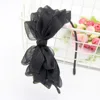 1pc Ribbon Big Bow Floral Shining Hair Band Women Hair Accessories Hair Hoop Black Pink Girls Flower Lace Bow Headband ► Photo 2/6