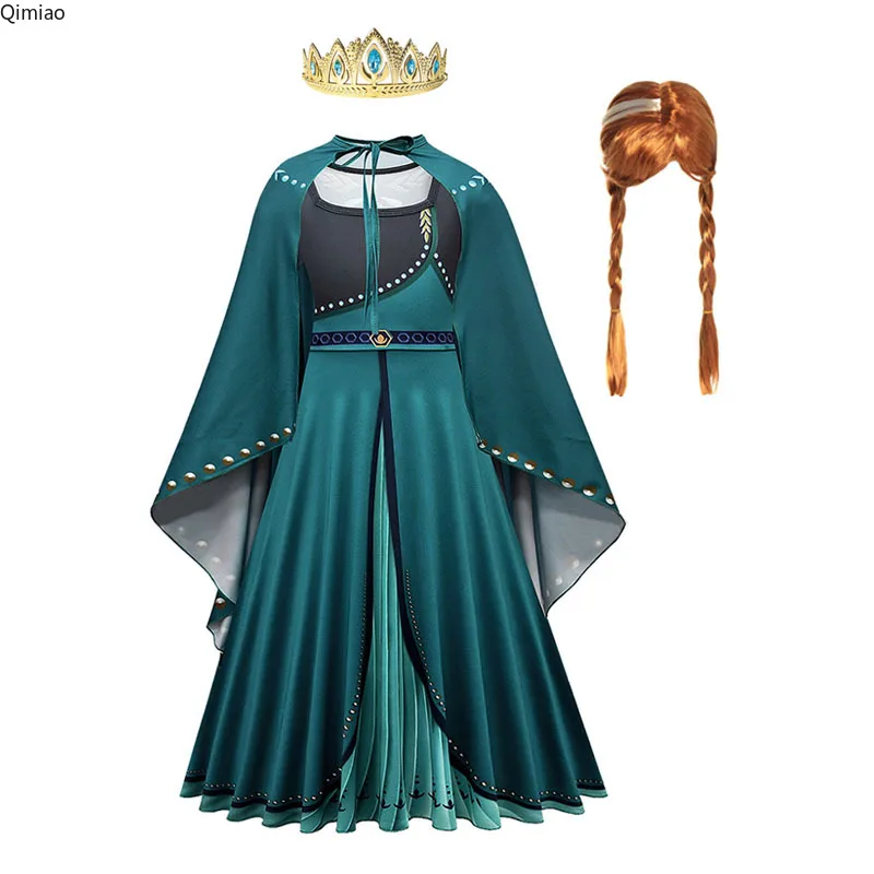 Elsa Dress Anna Green Dress Costume Anna Dress For Girls Green Princess  Dress Frozen Inspired Costume