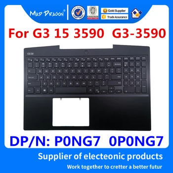 

NEW original US blue shell white backlit keyboard palmrest Upper cover No backlight keyboard For Dell G3 15 3590 P0NG7 0P0NG7