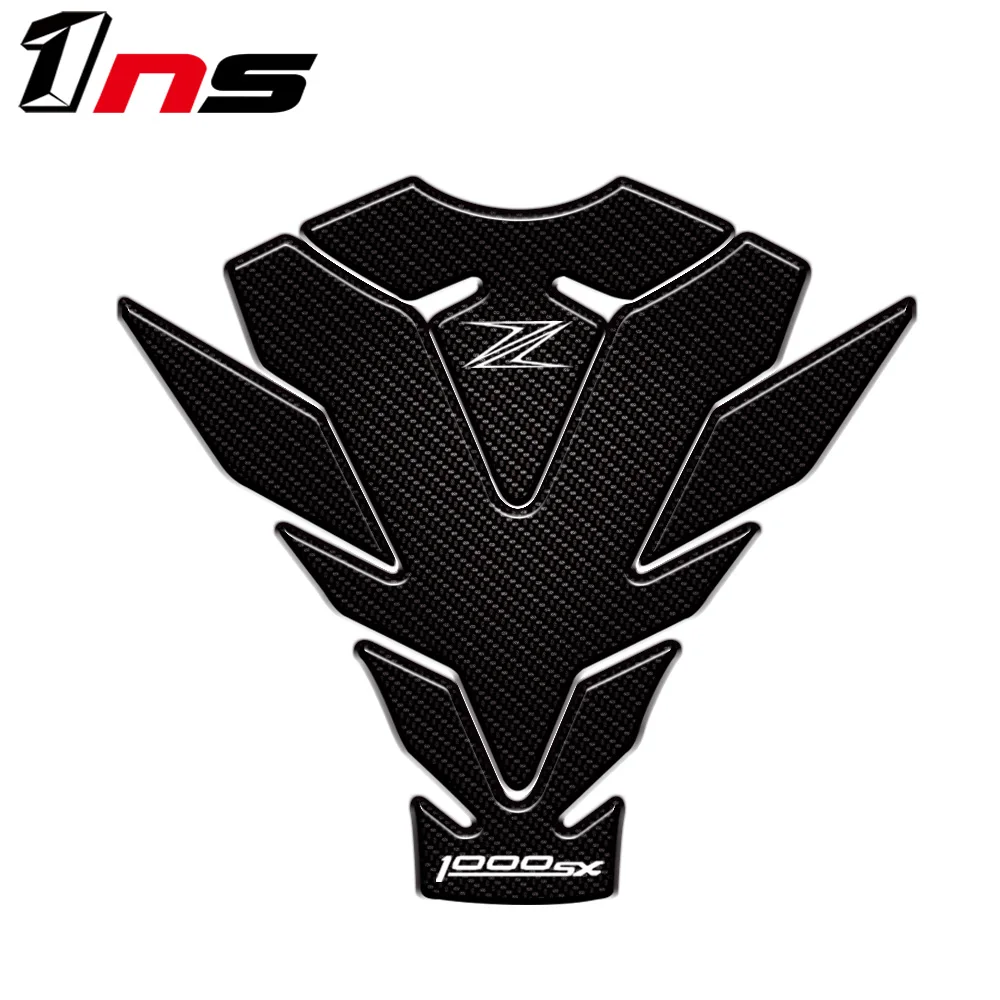 Мотоцикл 3D углеродного волокна топливный бак Pad защитные наклейки для Kawasaki Z1000SX Fishbone защитные наклейки - Цвет: 5