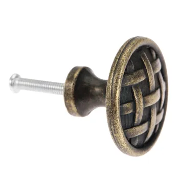 Pull Knob Antique Bronze Handle Single hole Pull Vintage Mini Knob 33mm24mm Decor Hardware Kitchen Drawer Cabinet Cupboard Door