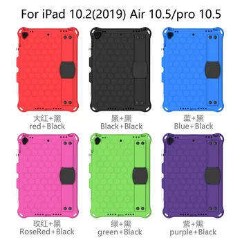 

Tablet Case For ipad 10.2 7th 2019 Children Kids Safe EVA Rubber Handle Tablet Stand Anti-fall Protective Case Cover Shell