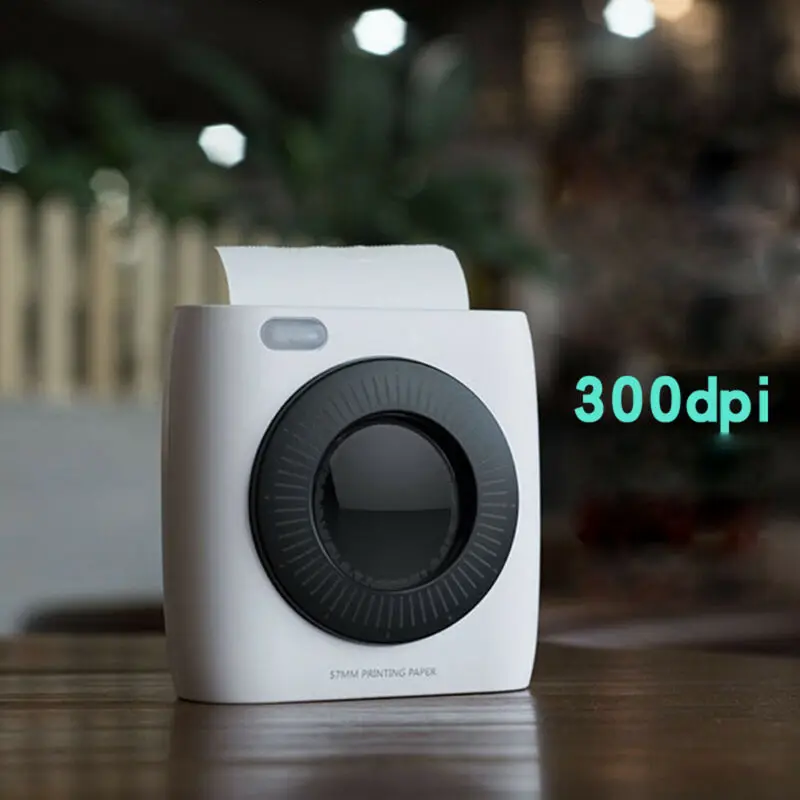 

Portable Wireless Bluetooth Pocket Mobile Phone Instant Photo Printer 300 DPI
