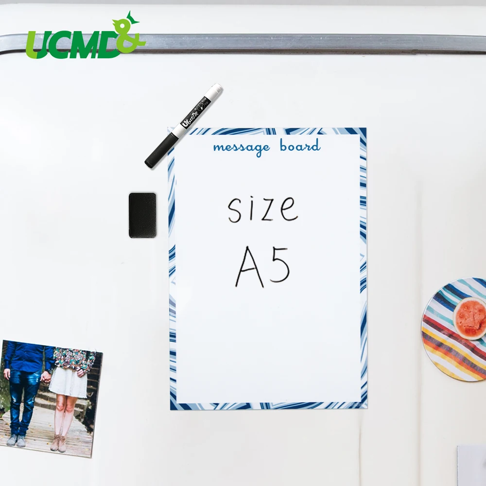 Магнитная стираемая доска для письма доска съемные магниты на холодильник украшение дома доски для сообщений блокнот для рисования игрушки размер А5