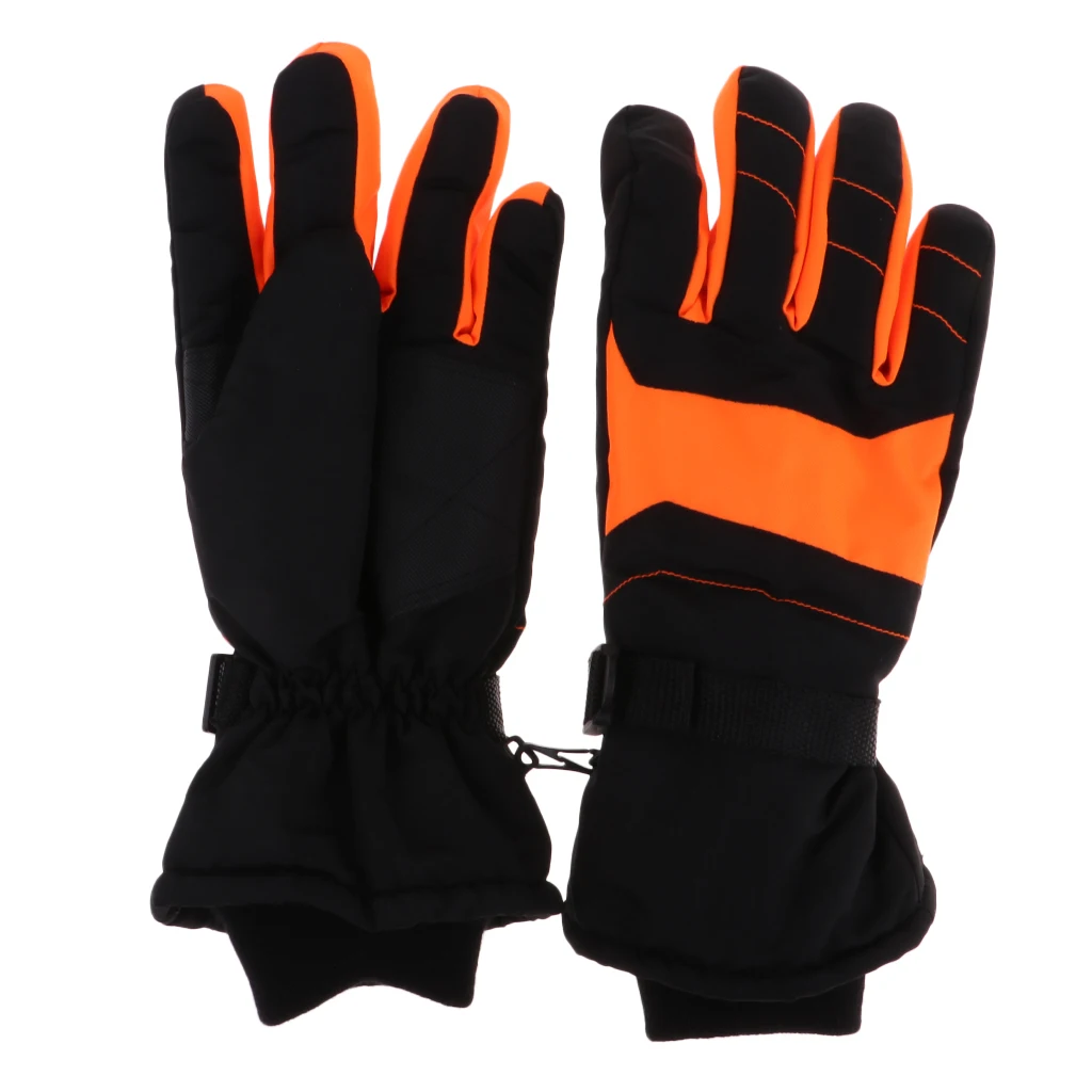 Adult Kids Waterproof Ski Gloves Winter Warm Snowboard Snowmobile Cold Weather Gloves for Children Boys Girls Mens Womens