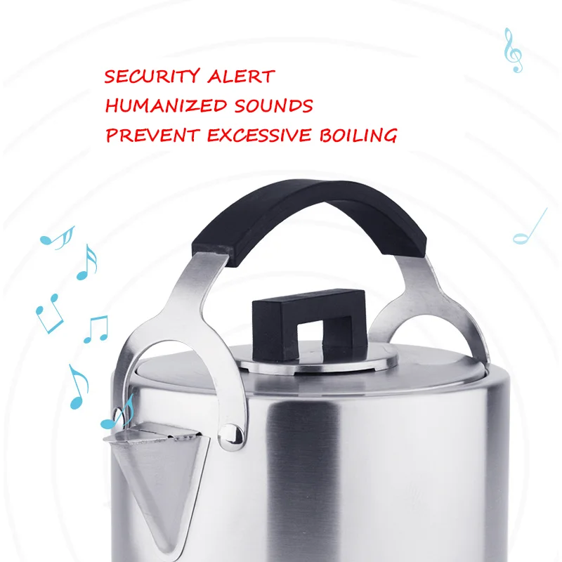 Чайник из нержавеющей стали свисток звук горения дома кухня чайник индукционная