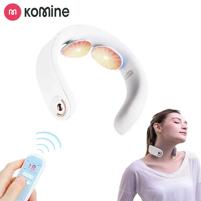 Intelligent Neck Massager with Heat for Neck Pain, Protable Cordless  Electric Neck Massage Deep Tissue Trigger Point Massage with 4 Modes 15  Strength