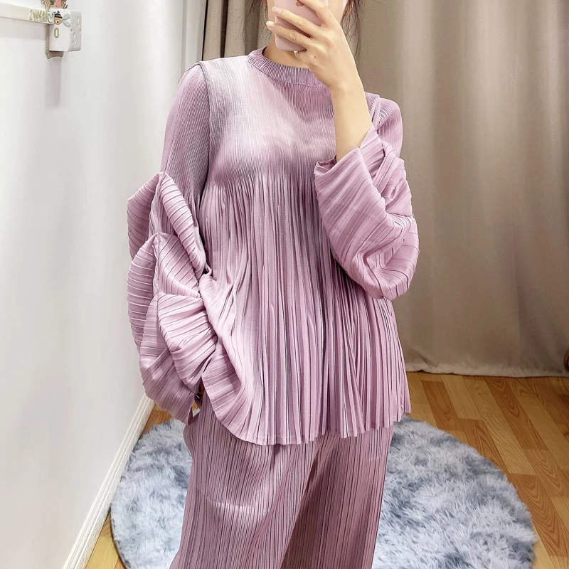 LANMREM 2020 New Fashion Pleated Irregular