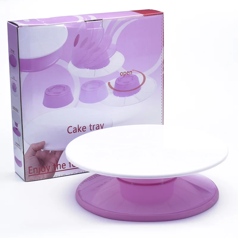 Turntable Revolving Cake Stand  Tilting Cake Stand Turntable - Cake Stand  Baking - Aliexpress