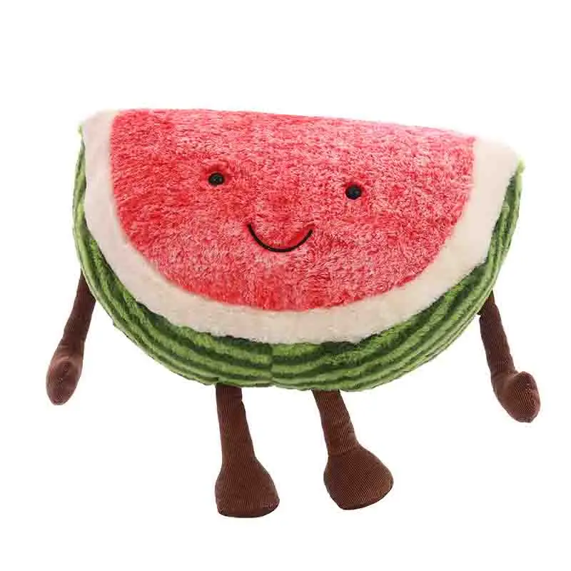 watermelon Kawaii мультфильм арбуз плюшевые игрушки кукла мягкие растения подушки фрукты подушка мягкая игрушка для детей подарки на день рождения - Цвет: watermelon