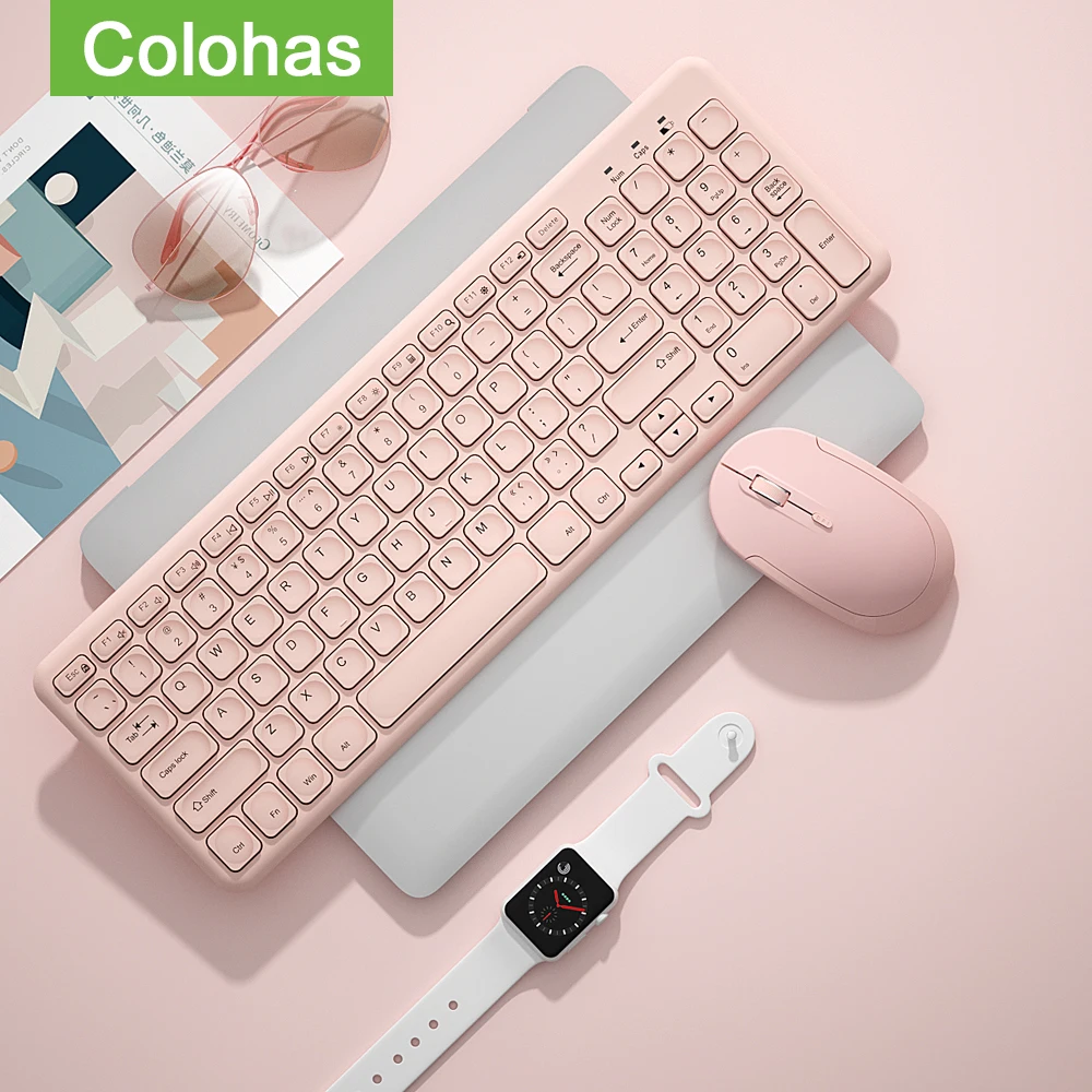 

Беспроводная клавиатура мышь комбо для Macbook Xiaomi Lenovo PC Gamer 2,4G Беспроводная клавиатура мышь набор волшебная Клавиатура для ноутбука