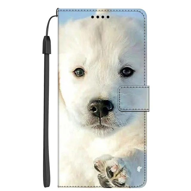 cute samsung phone case Flip Leather Case For Samsung Galaxy Note 20 3 4 5 8 9 10 Pro Plus Lite S20 FE Painted Phone Wallet Stand Book Cover Card Holder silicone case samsung Cases For Samsung