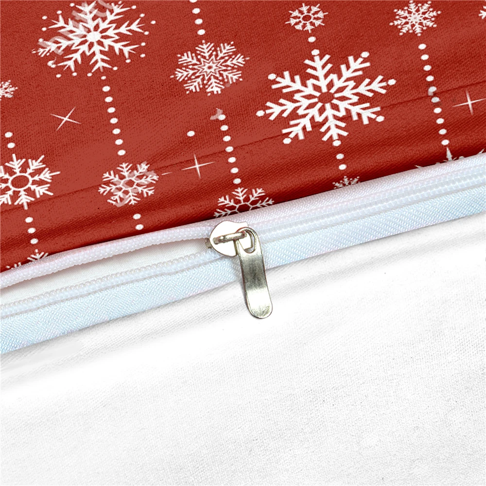 Merry Christmas детское одеяло пододеяльник набор наволочка UK одиночный AU двойной детский подарок Красный снежинки постельное белье набор
