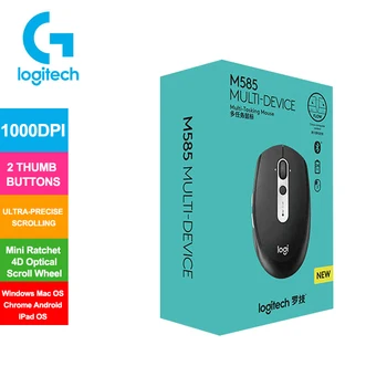 

Logitech Wireless Mouse M585 Multi-Tasking Mouse with 1000DPI Ultra-Precise Scrolling MULTI-DEVICE Wireless Mouse for Win Mac OS