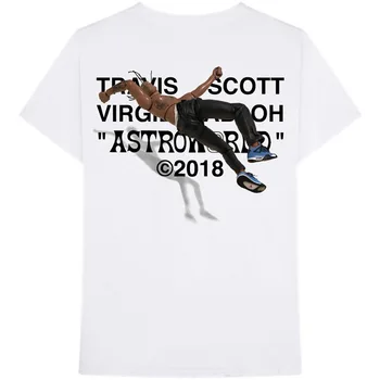 

New Travis Scott virgil abloh T Shirt Men Women Best Quality Hip-hop Astroworld T-shirt Tees