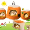 Warm Cotton Tree Stool Bread Shape Small Pet Squirrel Parrot Sugar Glider Hanging Cage Hamster Cage Bed House Hedgehog Nest Toy