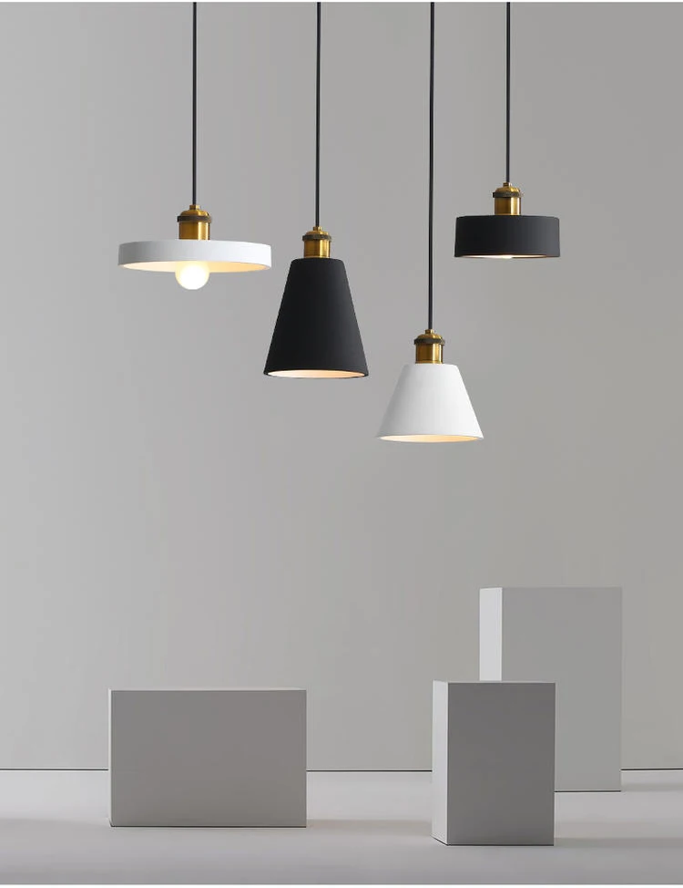 Preto e Branco Mesa de Jantar Lustre Moderno Minimalista Barra Candeeiro Mesa Estilo Industrial Lâmpadas Quarto Cabeceira Pequeno E27 14 Luzes de pendentes