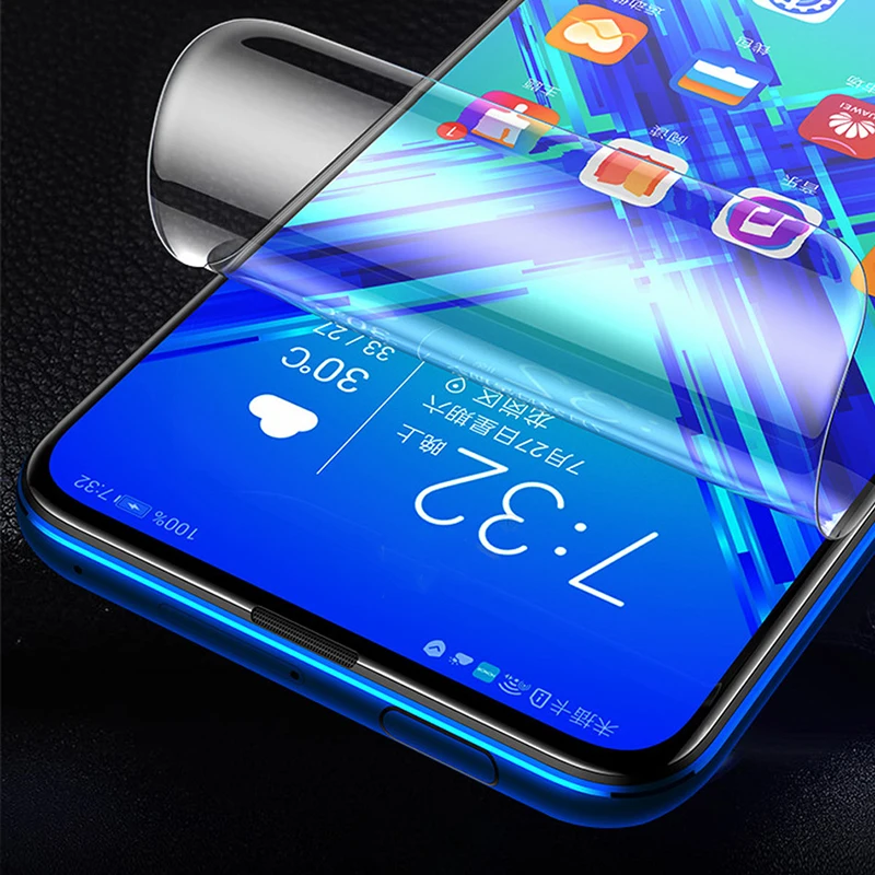 100D Передняя Задняя полностью Гидрогелевая пленка для huawei Honor 20 9X Pro 8X10 9 Lite 10i Play Защитная пленка для экрана