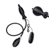 Vibrator Inflatable Silicon Huge Big Anal Plug Dildo Pump Anal Dilator Expandable Prostate Massager Butt Plug Anal Balls Sex Toy 1