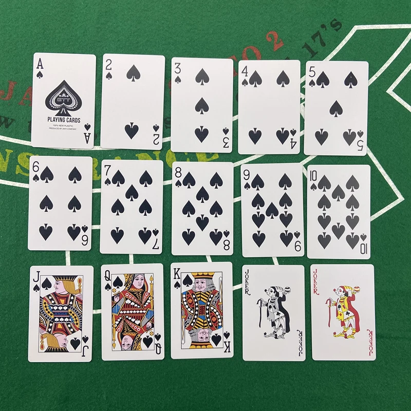 Plastic Playing Cards 2pcs/Lot Waterproof Texas Hold'em Poker Narrow Brand PVC 2.28*3.46 Inch