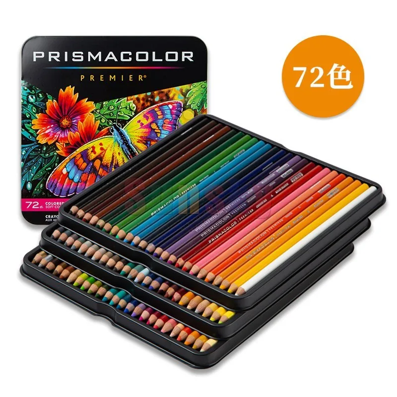 12 24 36 48 72 150 Prismacolor Premium Colored Pencil Adult Coloring Artist  Soft core with Vibrant Color Professional Oil Based - AliExpress