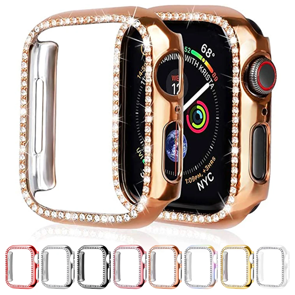 

Diamond Bumper Protective Case for Apple Watch Cover Series 5 4 3 2 1 38MM 42MM Cases For Iwatch 5 4 40mm 44mm watch accessories