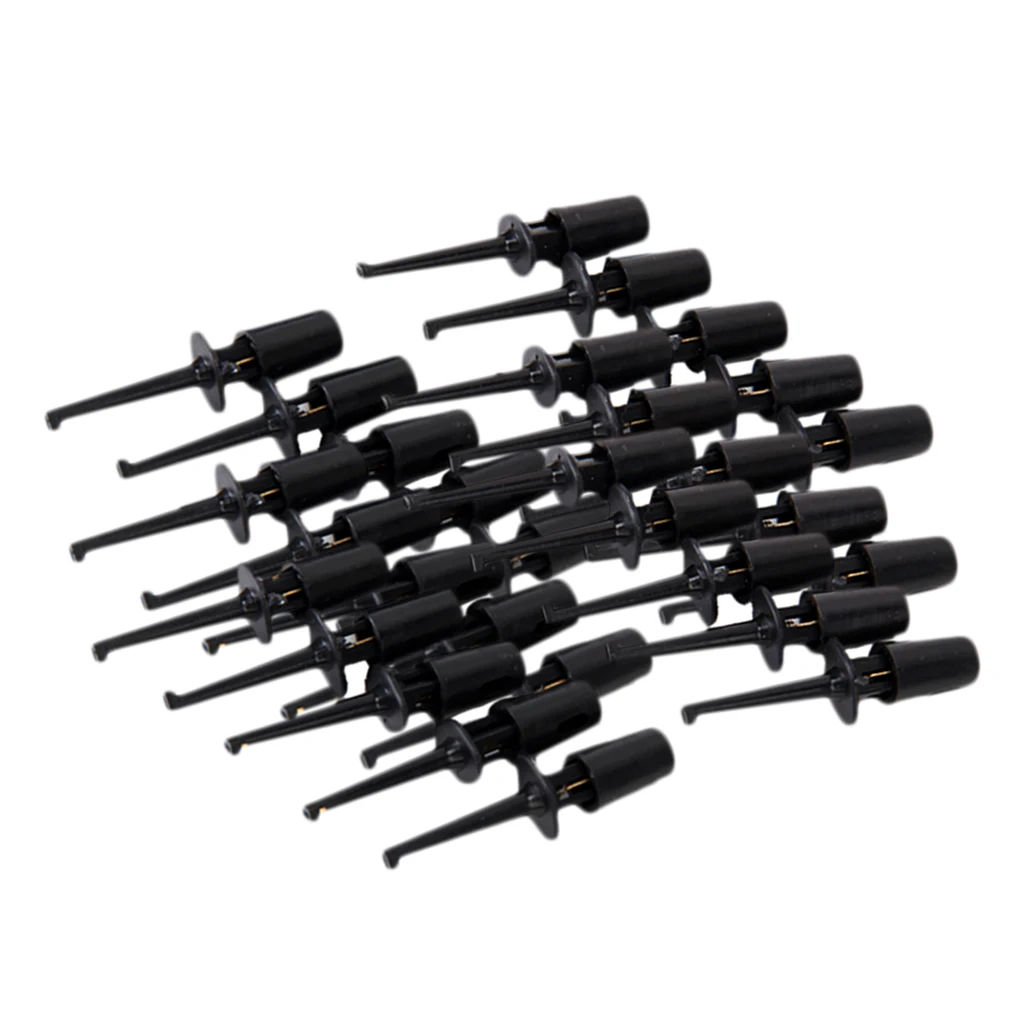 30Pcs Single Testing Hook Components Probe Plug Supplies Clip for PCB SMD IC