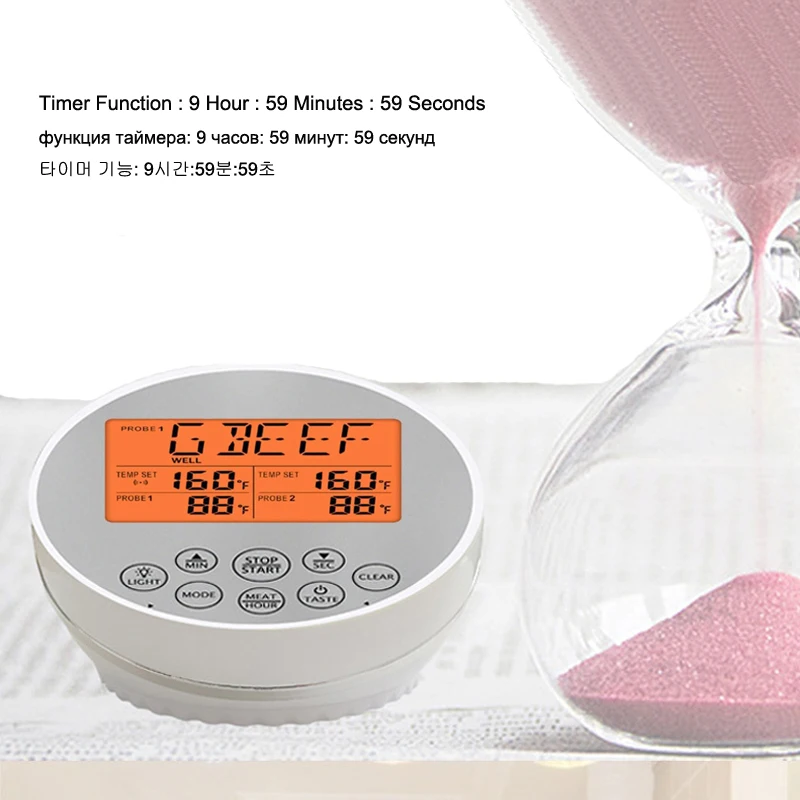 Kaufen Haushalt Digitale Küche Lebensmittel Kochen Steak Fleisch Grill BBQ Thermometer Backofen Raucher Drahtlose Temperatur Monitor instant lesen