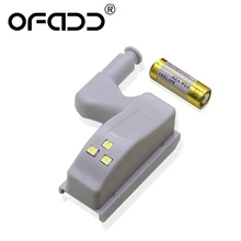 Ofadd светодиодный светильник под шкаф универсальное освещение для гардероба сенсор Led Armario с батареей ночник для кухонный шкаф буфет