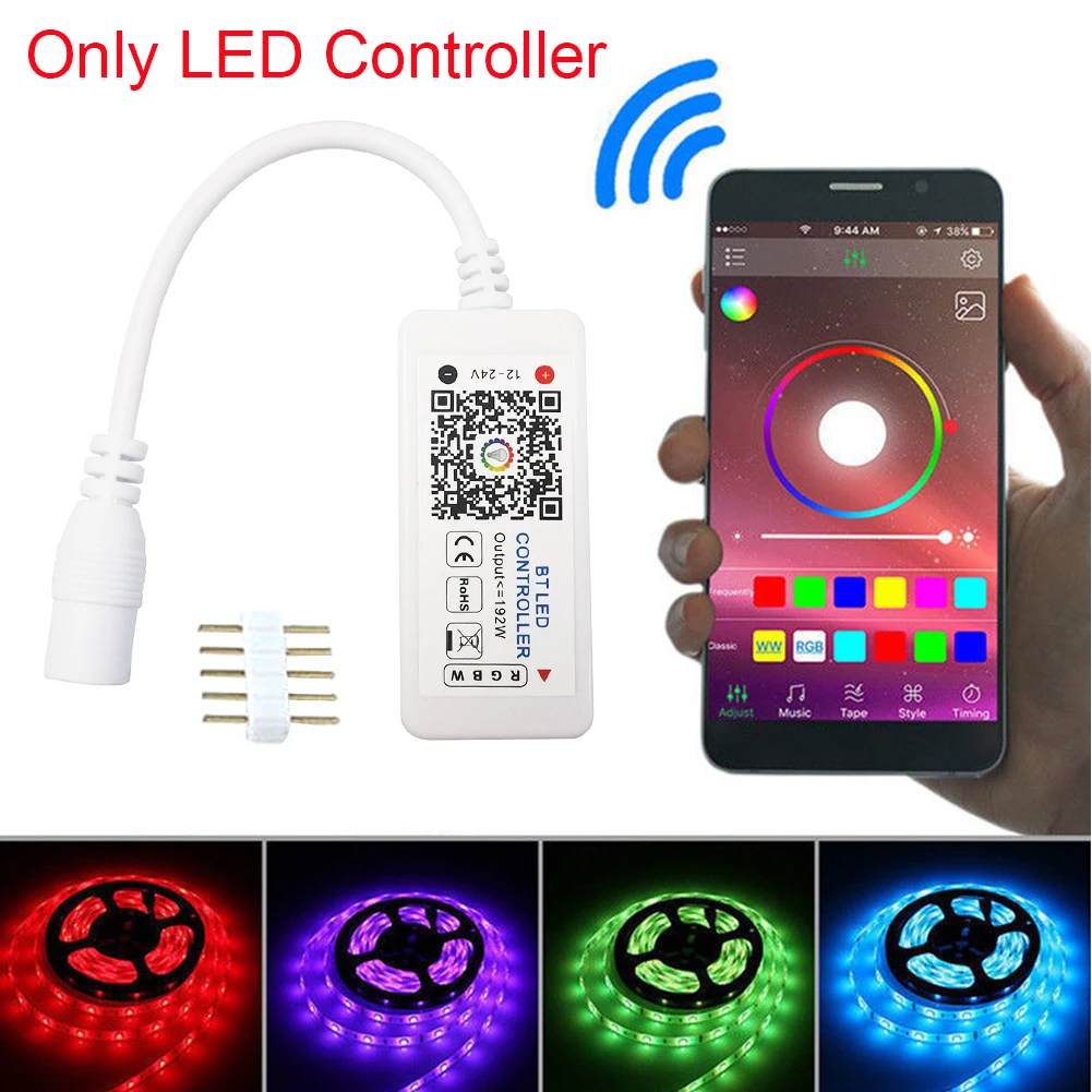 WIFI Home Mini Wireless Smart LED RGB PVC Magic Music Remote Dimmer Bluetooth Light Strip Controller Android IOS