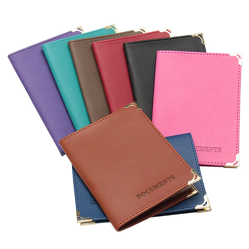 

2020 New Fashion Credit Card Artificial PU Modern Unisex Driver License Cover Simple Plain Weave Driver License Purse Cover