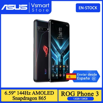 Перейти на Алиэкспресс и купить ASUS ROG PHONE 3 Strix Edition Snapdragon 865 5G мобильный телефон 12 Гб 128 ГБ 6,59 ''144 Гц AMOLED 6000 мАч игровой телефон NFC