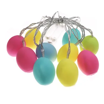 

10led 1.5m Easter Holiday Festival Battery Operated Silica Gel Easter Day Egg String LED Light