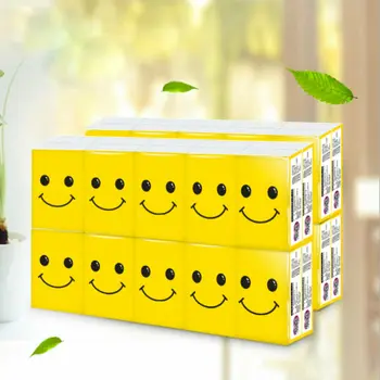 

10 Packs Facial Tissue Home Tissues Napkin Soft Tissues for Travel Outdoor Pocket Size
