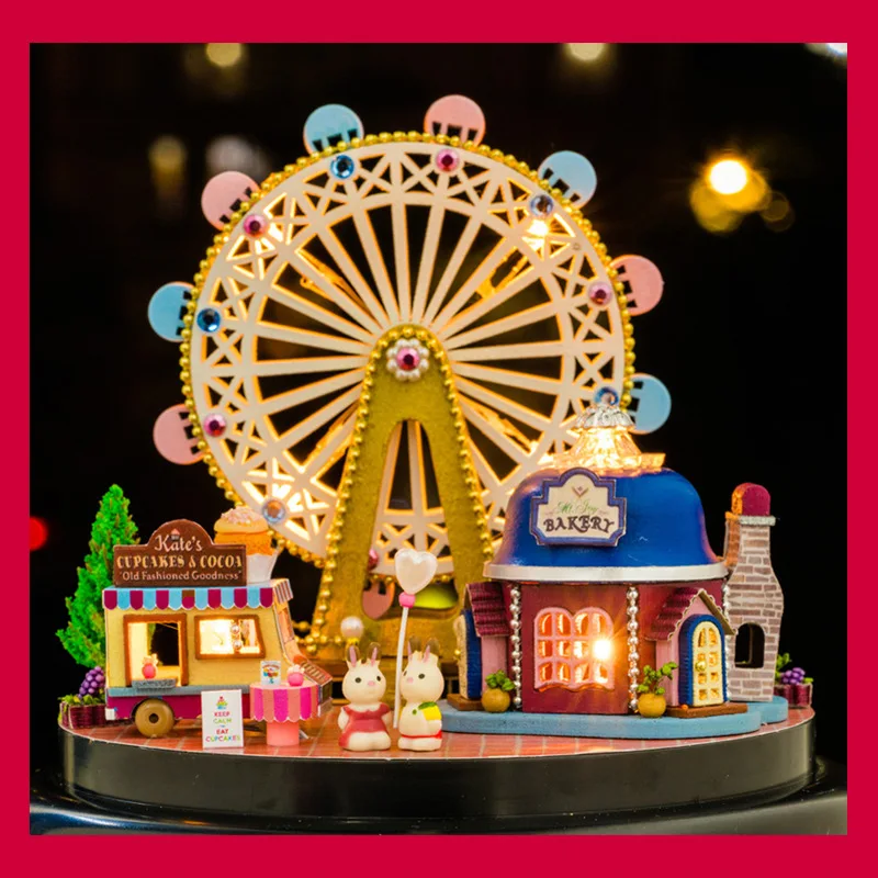 Girl'S Princess DIY Children Toy Music Box Educational over Guangdong Province 7-9-11-12-Year-Old Birthday Wood