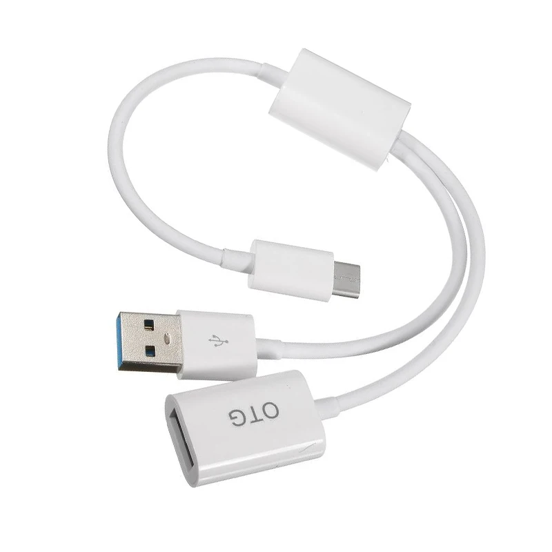 Зарядный провод шнур USB 3,1 type C к USB 3,0 и OTG кабель для передачи данных 0,3 м для huawei xiaomi samsung Android Phone