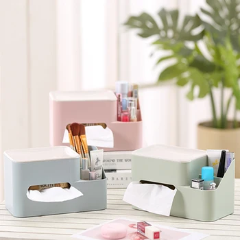 

Multifunctional Tissue Box Desktop Makeup Storage Box Nail Polish Finisher Beauty Box Cosmetic Box Skin Care Product Storage Box