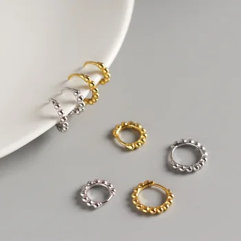 

Simple Small Hoop Earrings for Women silver Circle 100% 925 Sterling Silver Earrings Ear Rings Clip Huggie Earrings A30