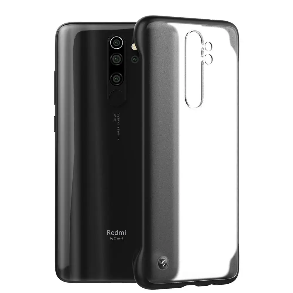 

PC Clear Frosted backboard & TPU frame Phone Case for Rdmi Note 8 Pro Scratch-proof Cover Case For Redmi Note 8 Pro