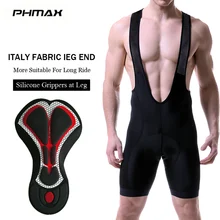 PHMAX велосипедные нагрудники, шорты, Италия, Силиконовые захваты на ногах, горный велосипед, мужские велосипедные гелевые мягкие колготки, профессиональные велосипедные штаны
