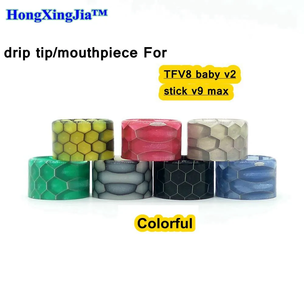 

Snake Skin Resin Cobra Drip Tip Mouthpiece Cap for SMOK TFV16 9ML Tank Atomizer
