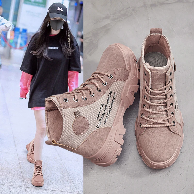 

2019 New retro trend fashion personality fashion shoes casual shoes sports shoes women's shoes women's boots Martin boots