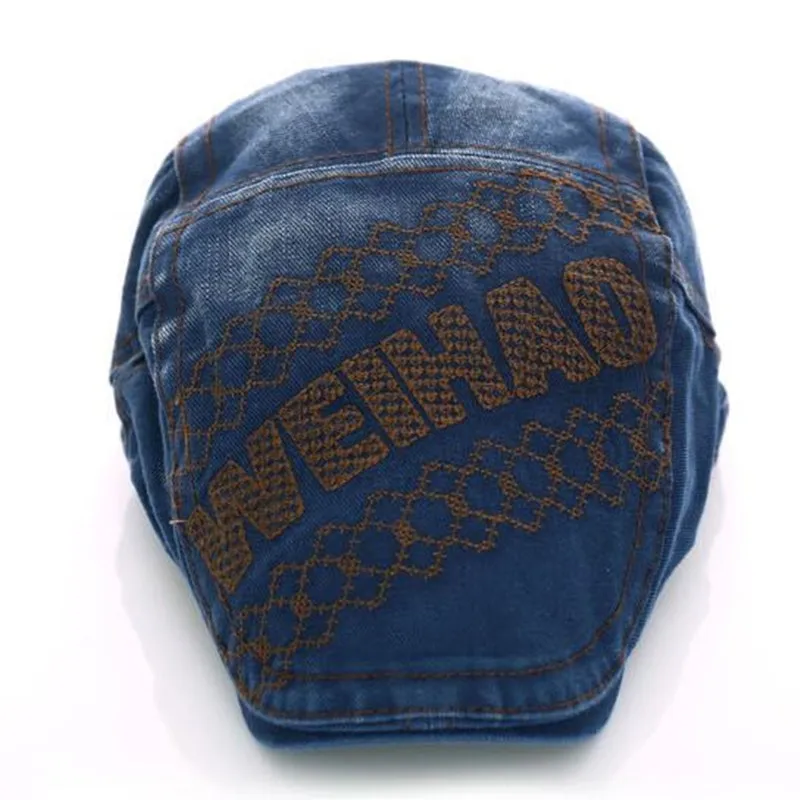 SHALUOTAOTAO Snapback Весна Осень Новые джинсовые береты для мужчин женщин Регулируемый размер Винтаж досуг Бренд язык кепки унисекс