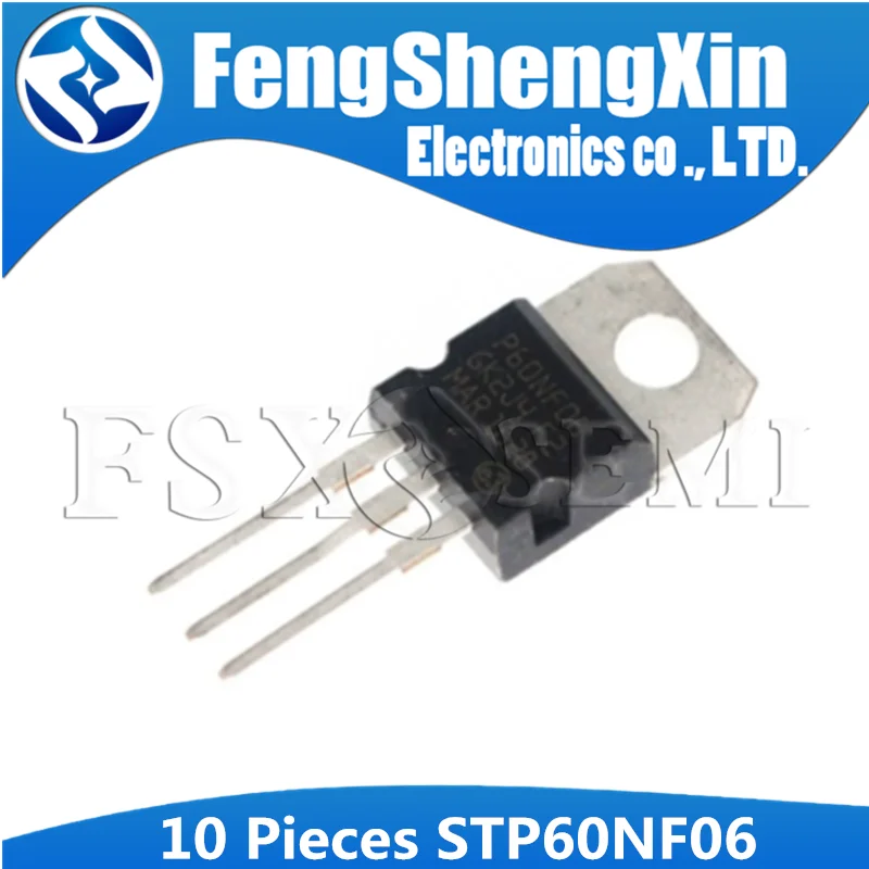 10 шт. STP60NF06 TO220 P60NF06 TO 220 STP60NF06L 60NF06 силовой MOSFET|Интегральные схемы| | АлиЭкспресс