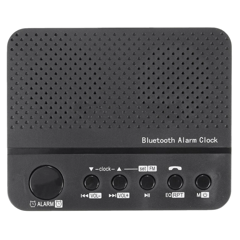 Продвижение- Bluetooth цифровой светодиодный дисплей будильник динамик усилитель fm-радио MP3-плеер Черный