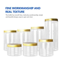 50ml/100ml/150ml/200ml/300ml Plastic Jar With Lid Screw Iron Transparent Container Empty Cosmetic Cream Powder Jar Vanity Box 2