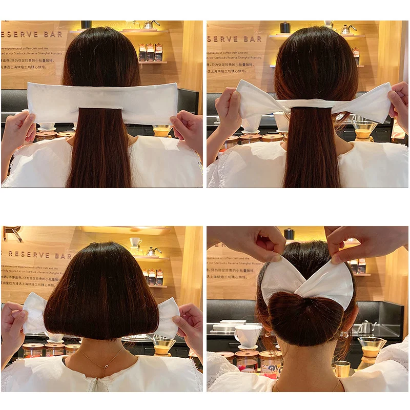 여자를위한 헤어 액세서리 인쇄 게으른 인쇄 트위스트 클립 와이어 보우 DIY 헤어 밴드 메이커 컬링 유물 공 여성의 머리띠