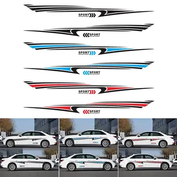 

2 PCS Car SUV Vinyl Graphic Car Body Sticker Side Decal Stripe DIY Decals Kit